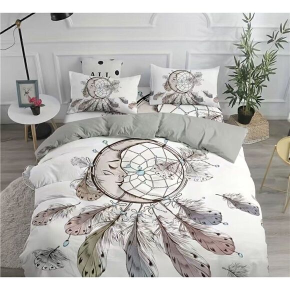 3D Dream Catcher Soft King Duvet Cover set for Comforter 3pcs Bedding set. NWT. - Picture 1 of 5